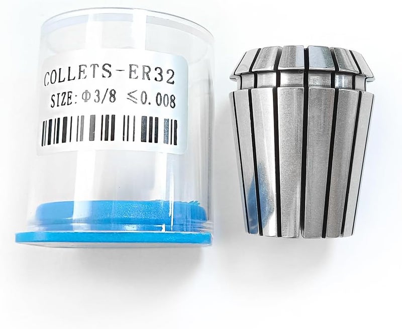WEXWE Tools ER32 3/8 Inch Size High Precision Spring Collets Set, Accuracy Within 0.008 mm, router collets For CNC Milling Engraving Chuck Lathe Tool Holder Workholding Engraving,1pcs - Image 1